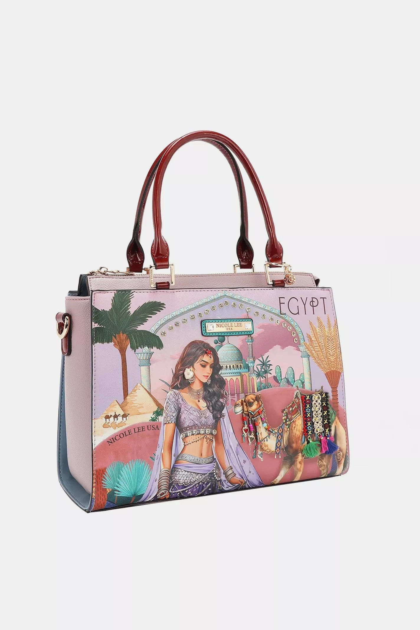 Nicole Lee USA Queen Cleopatra Tote Bag OutfitFlow