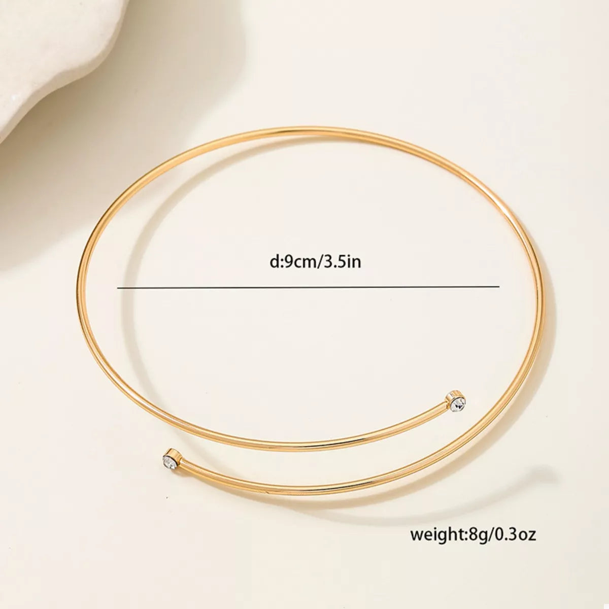Delicate Gold Wire Upper Arm Bracelet OutfitFlow