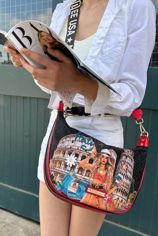 Nicole Lee USA Martha Travels Italy Shoulder Bag OutfitFlow