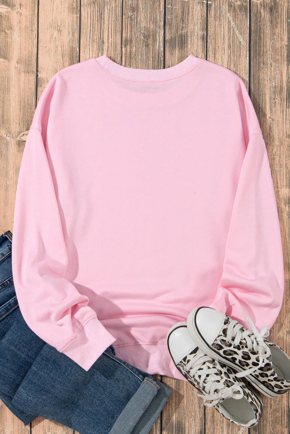 Outfit Flow - Ghost & Bow Round Neck Long Sleeve Sweatshirt