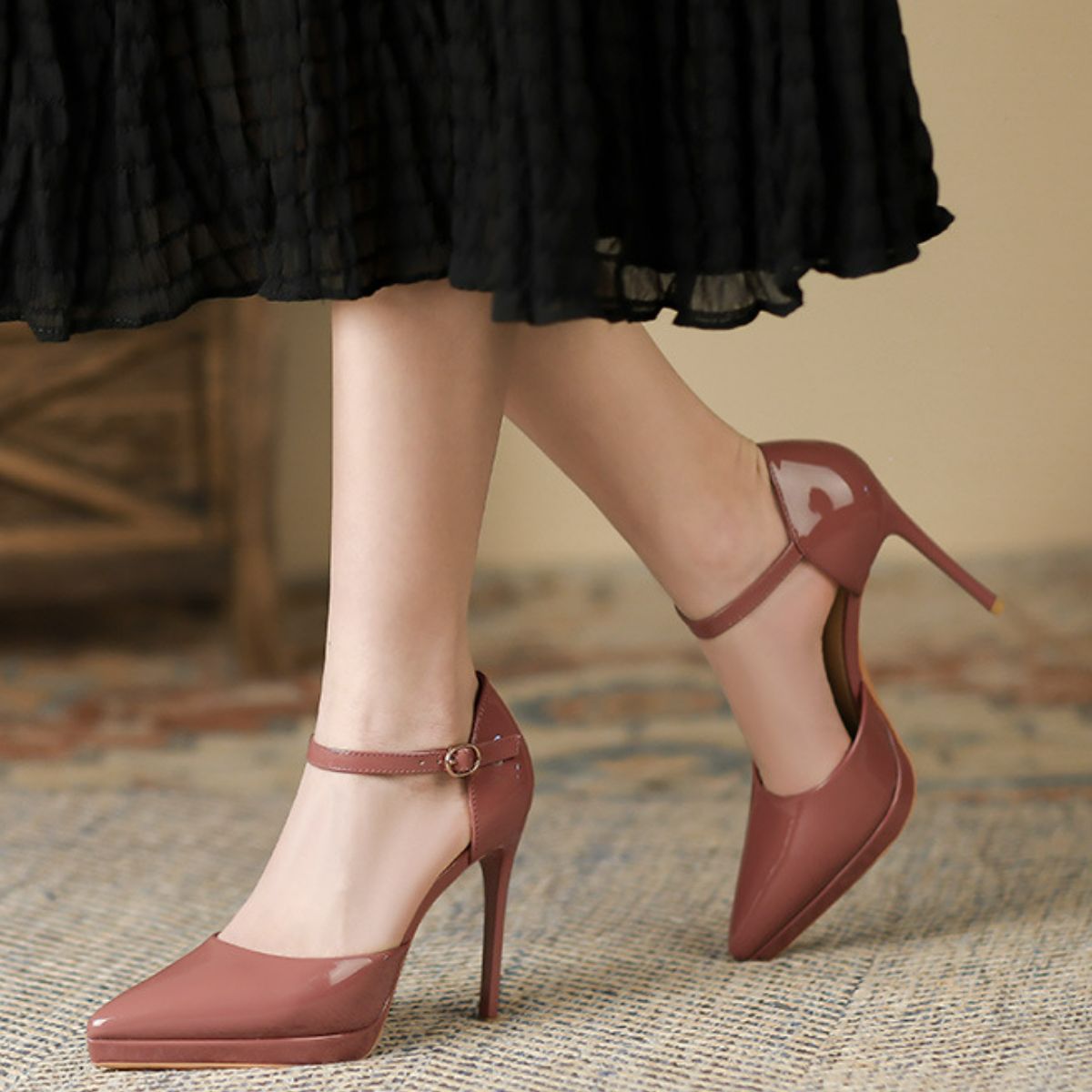 Point Toe Stiletto Pumps OutfitFlow