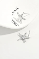 925 Sterling Silver Star Stud Earrings OutfitFlow