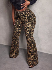 Leopard Wide Leg Pants OutfitFlow