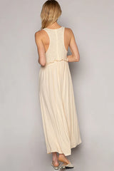 POL Frill Slit Square Neck Cami Dress OutfitFlow