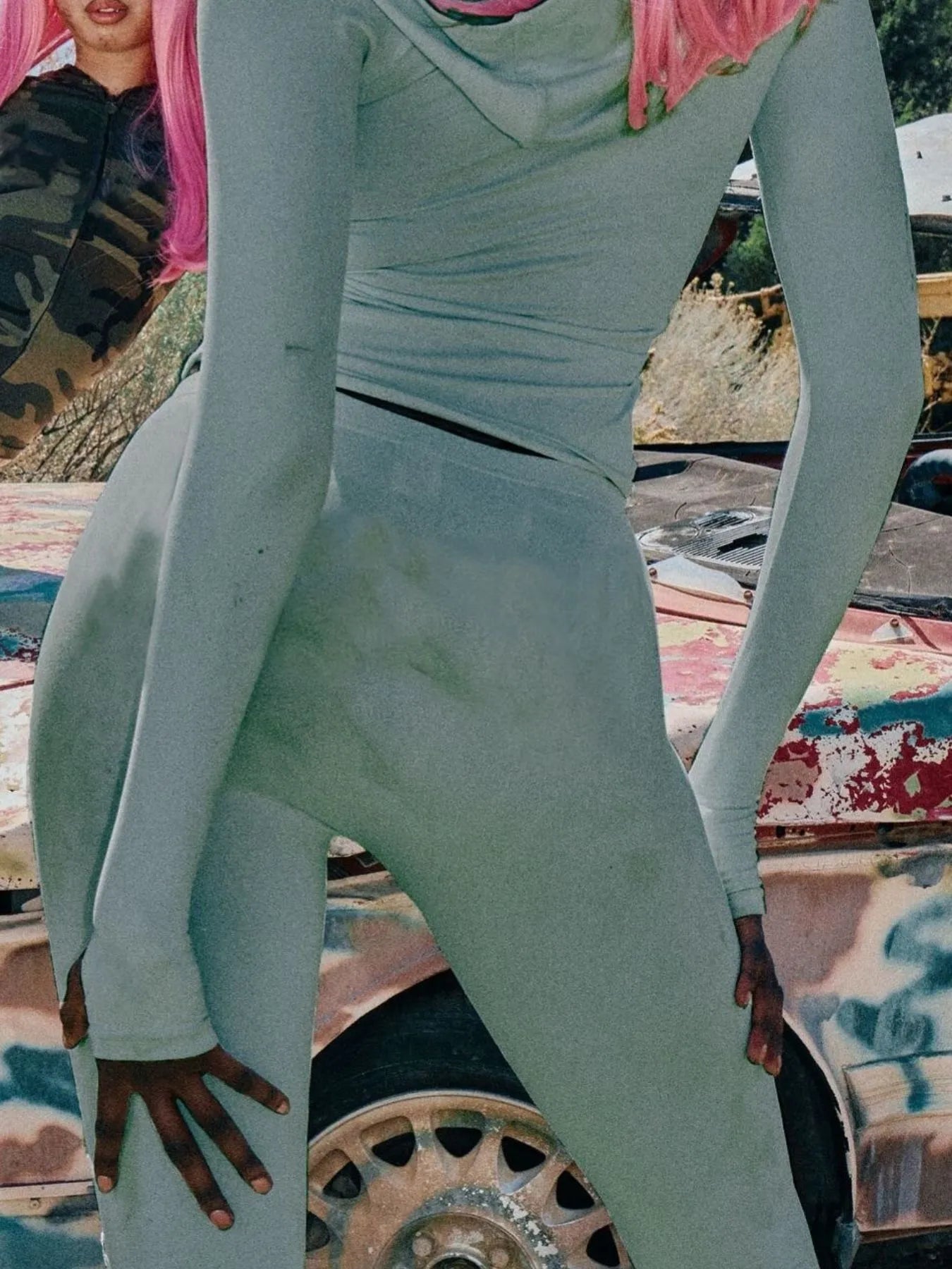 Zip Up Long Sleeve Top and Pants Set OutfitFlow