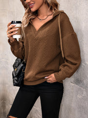 Outfit Flow - Perfee Drawstring Dropped Shoulder Long Sleeve Hoodie