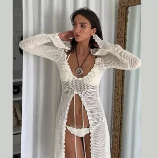 Ribbed Knit Long Sleeve Romper OutfitFlow