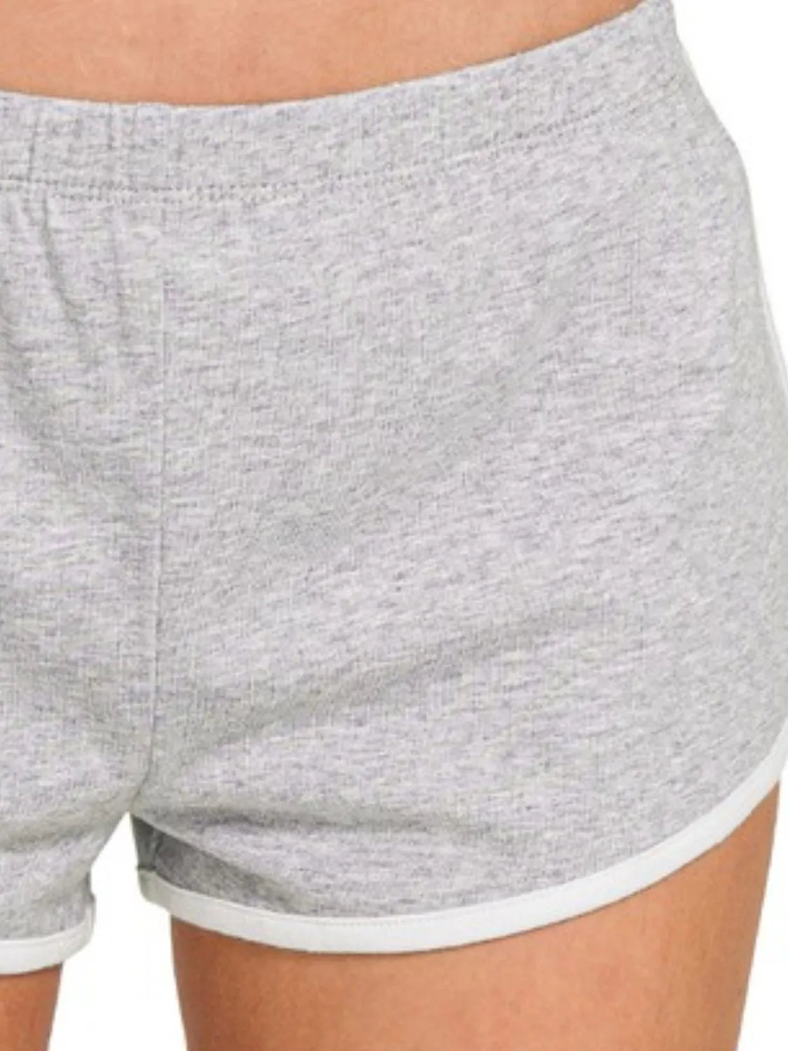 Zenana Elastic Waistband Dolphin Shorts OutfitFlow