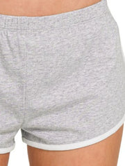 Zenana Elastic Waistband Dolphin Shorts OutfitFlow