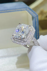 2 Carat Moissanite 925 Sterling Silver Ring OutfitFlow
