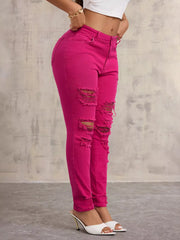 High-Waisted Distressed Skinny Jeans OutfitFlow