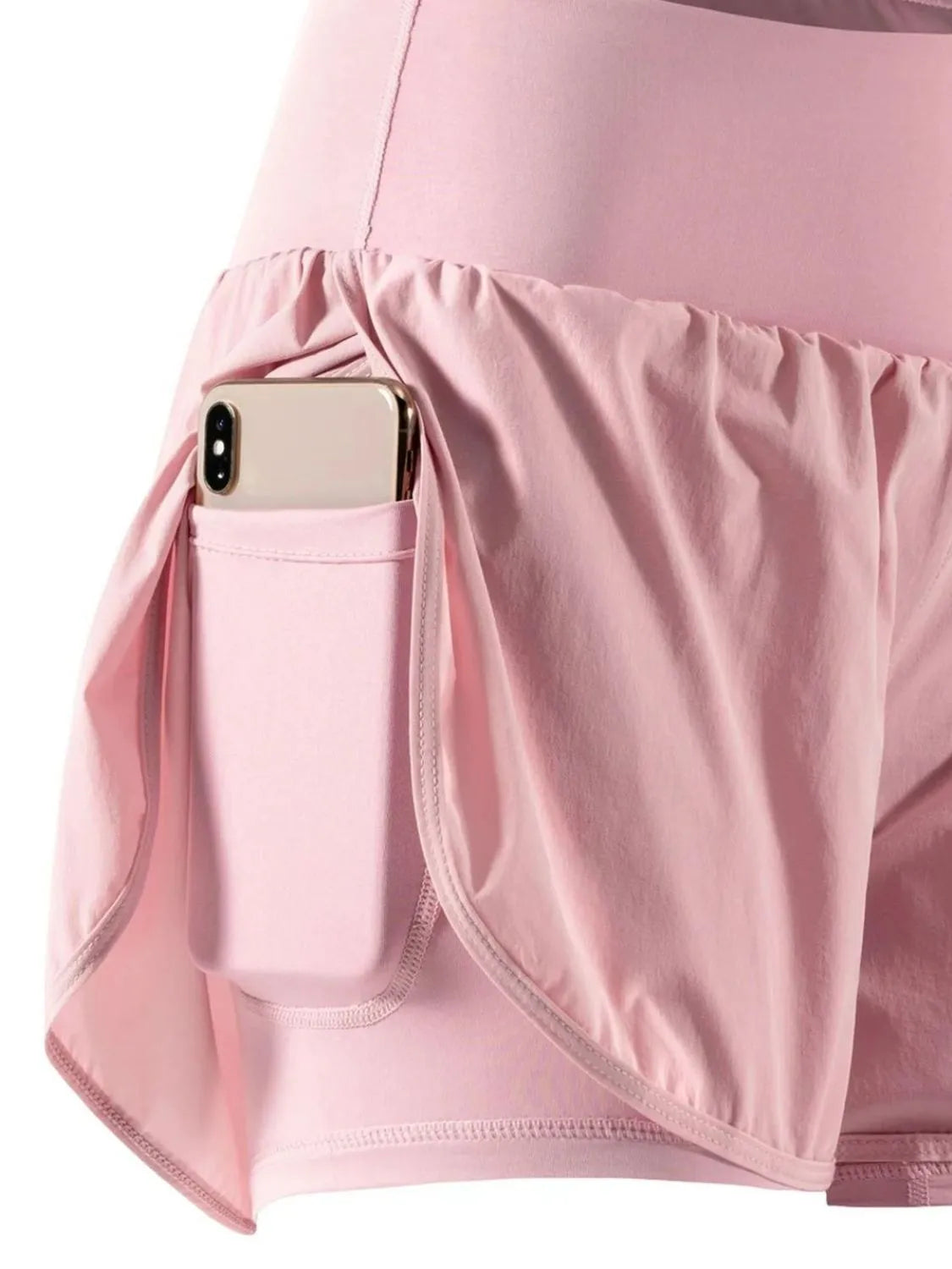Pocketed High Waist Active Shorts OutfitFlow