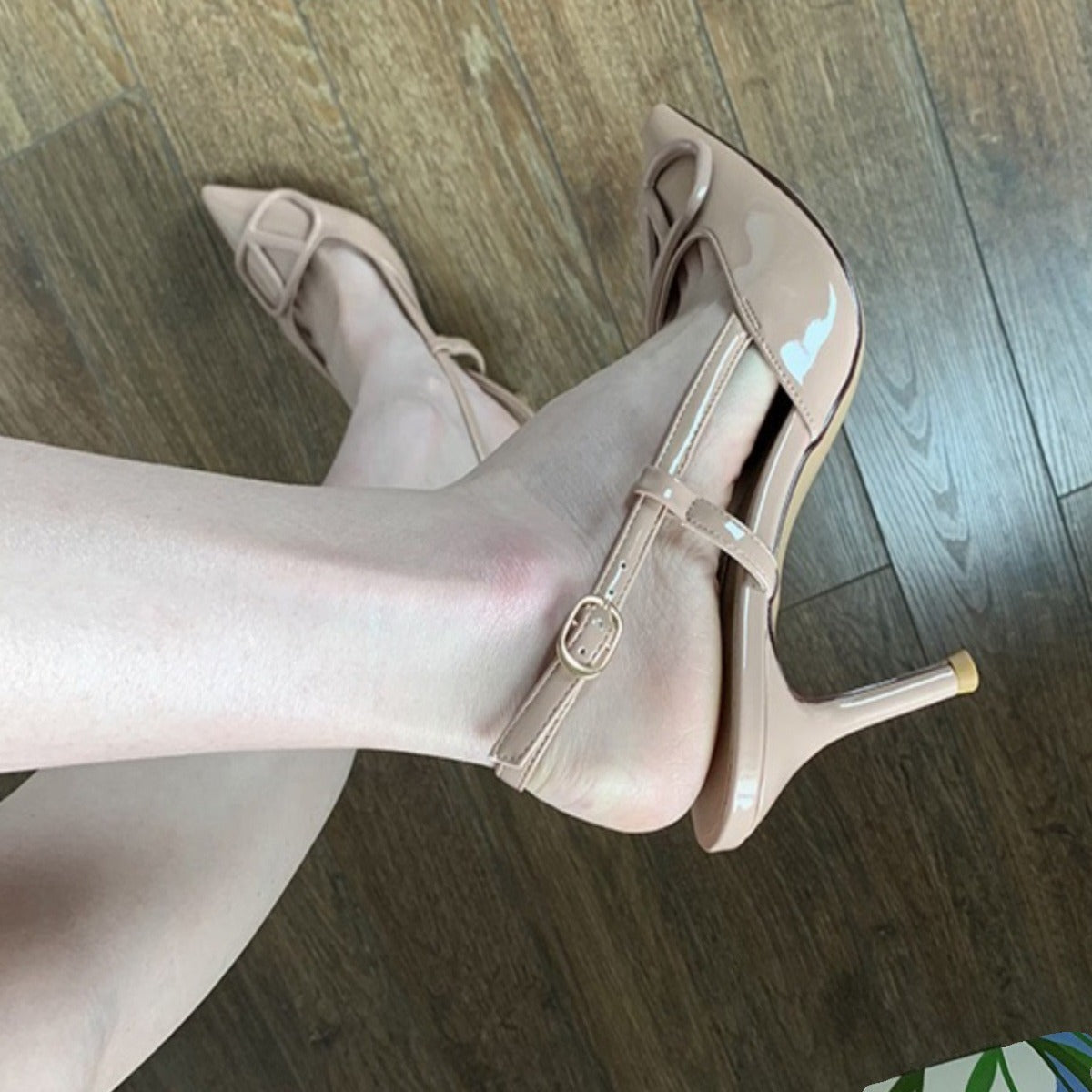 Point Toe Stiletto Pumps Apricot OutfitFlow
