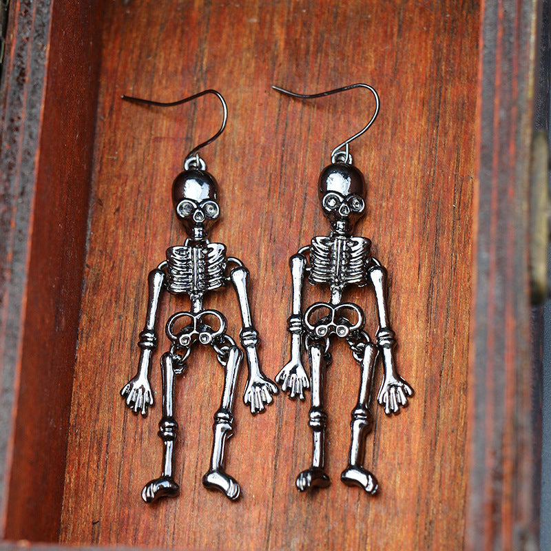Skeleton Alloy Earrings OutfitFlow