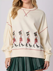 Christmas Marching Band Sequin Sweatshirt OutfitFlow