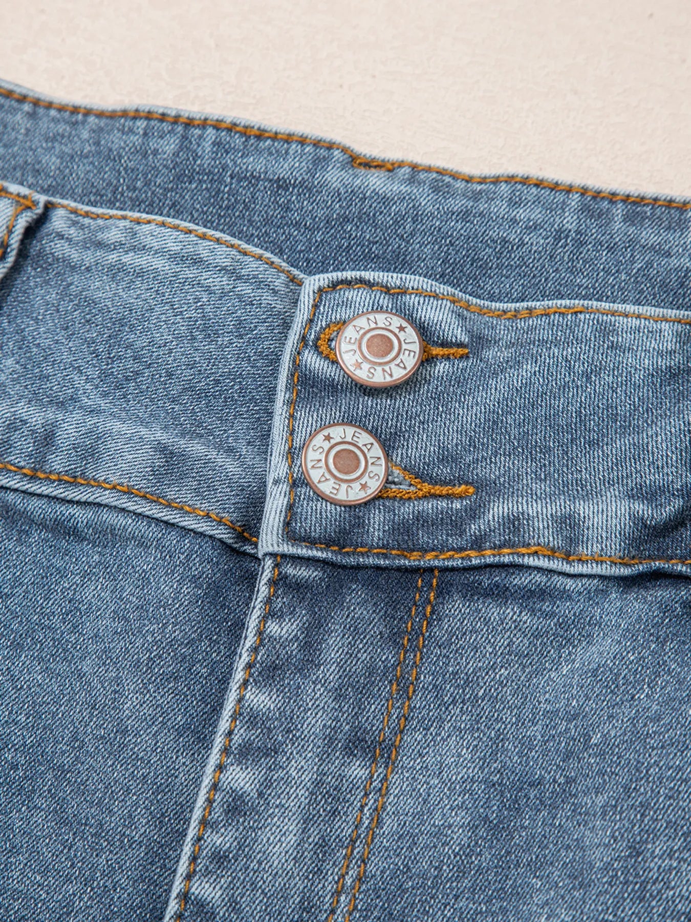 High-Waisted Flare Jeans with Seam Detail OutfitFlow