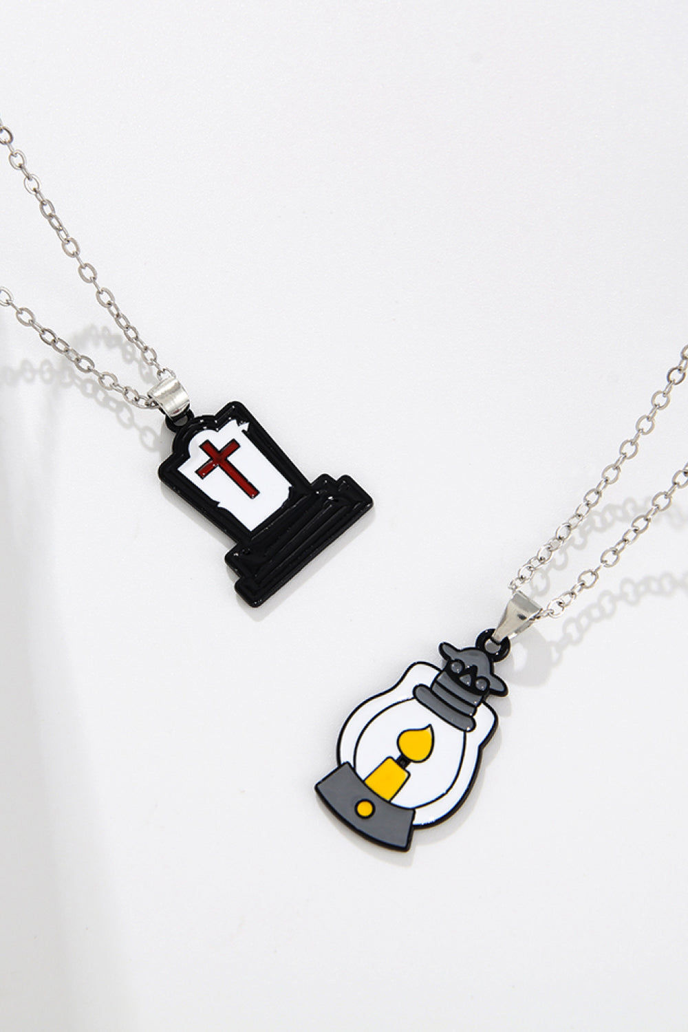 Two-Piece Halloween Theme Necklace Set OutfitFlow
