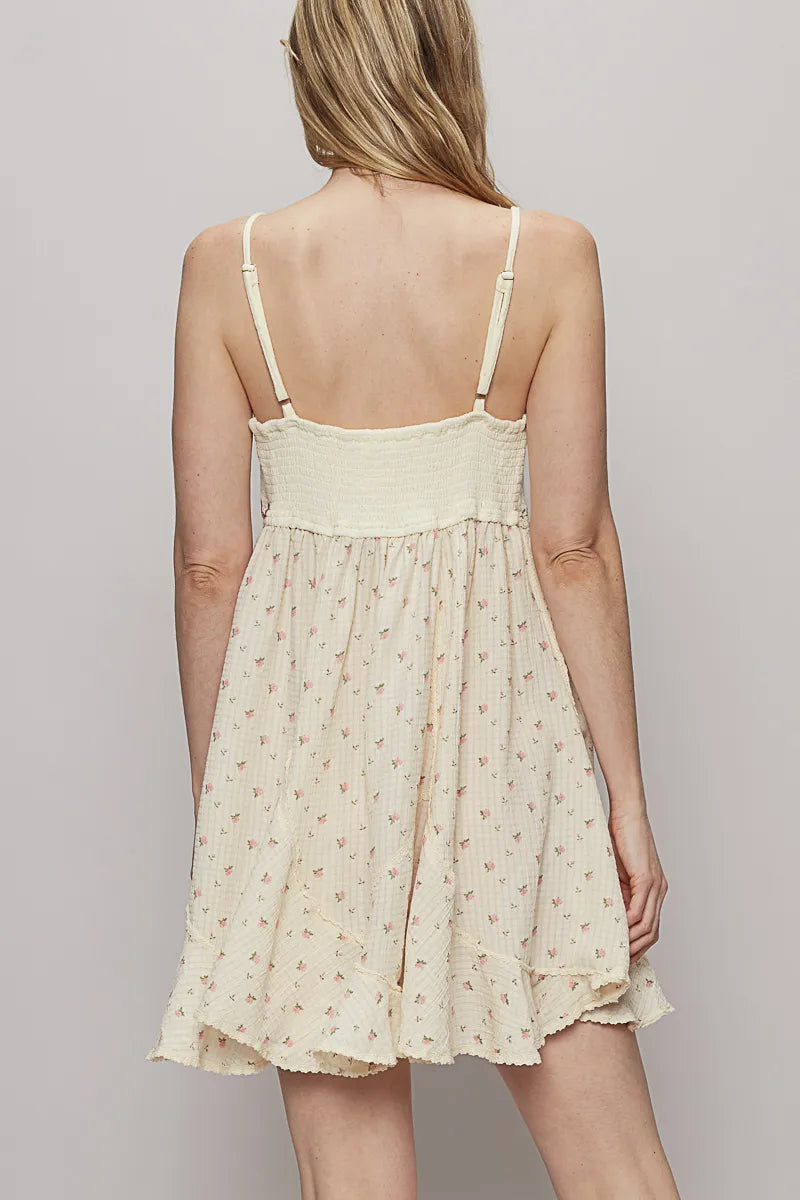 POL Ruffled Hem Floral Print Cami Mini Dress OutfitFlow