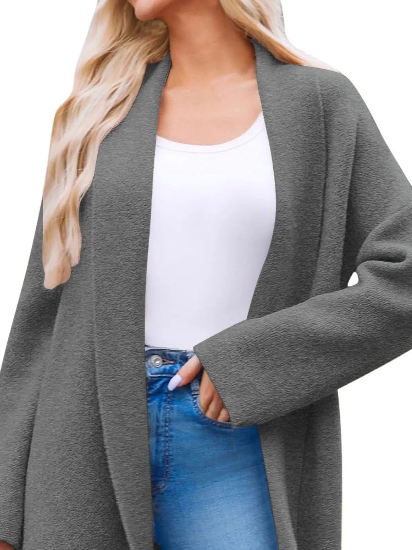 Open Front Longline Coat OutfitFlow