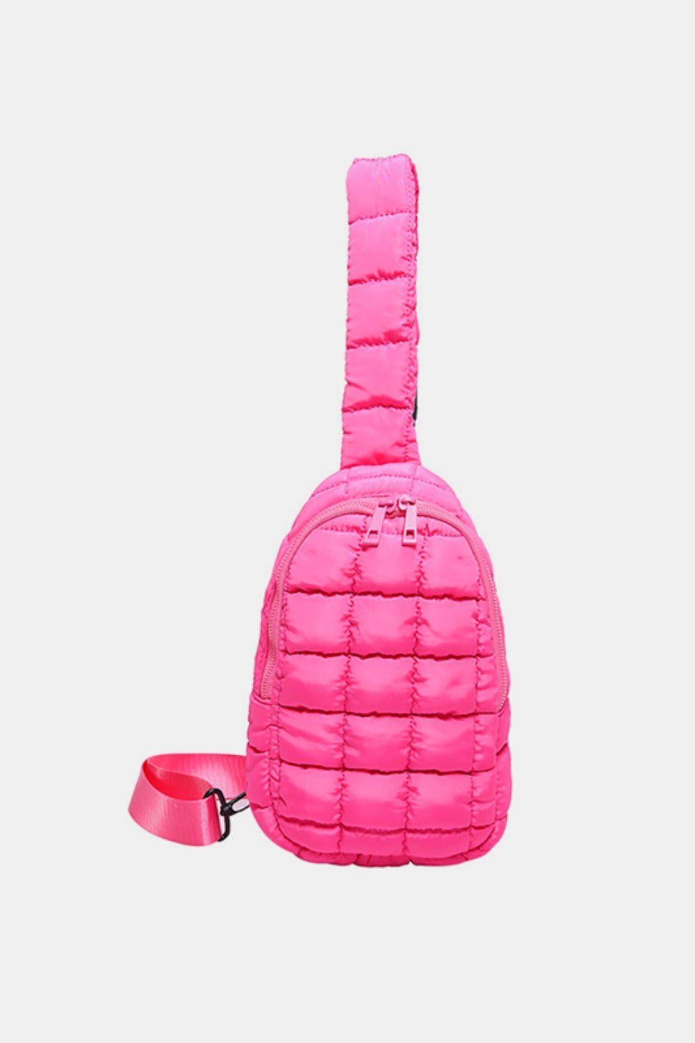 Quilted Nylon Crossbody Bag