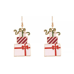Christmas Gift Box Dangle Earrings OutfitFlow