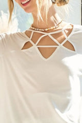 BiBi Silky Knit Top with Front Details OutfitFlow