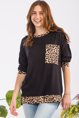 Outfit Flow - Celeste Full Size Leopard Round Neck Dropped Shoulder T-Shirt