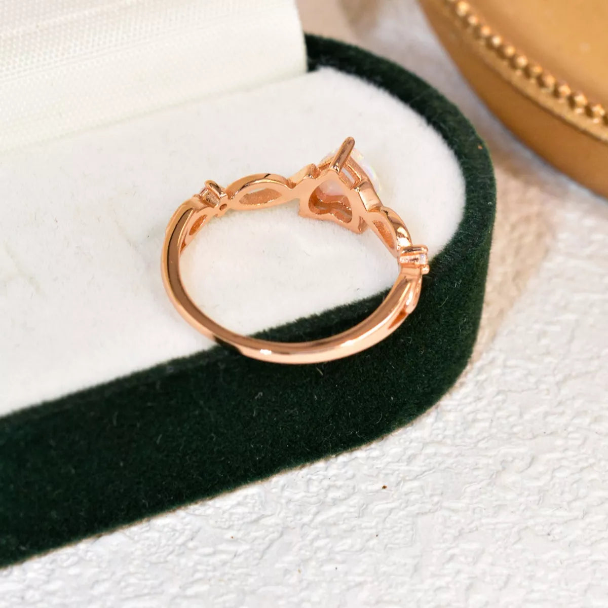 925 Sterling Silver Zircon Heart Ring OutfitFlow