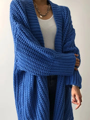 Chunky Knit Open Front Cardigan OutfitFlow