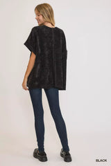 Umgee Open Front Knit Cardigan with Front Pockets Trendsi