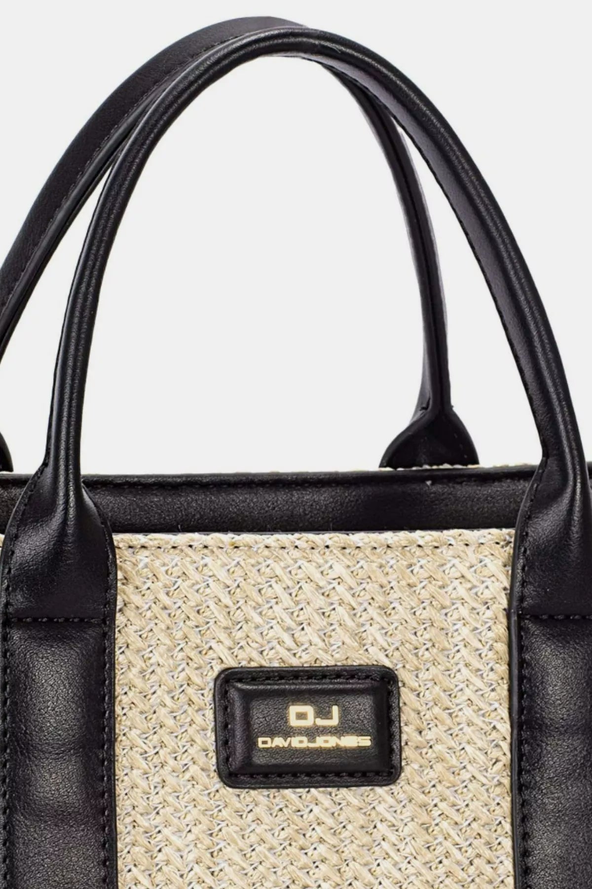 David Jones Square Woven Tote Handbag Trendsi