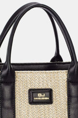 David Jones Square Woven Tote Handbag Trendsi
