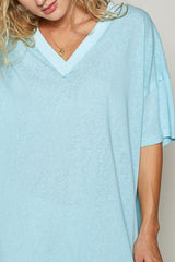POL V-Neck Half Sleeve T-Shirt OutfitFlow