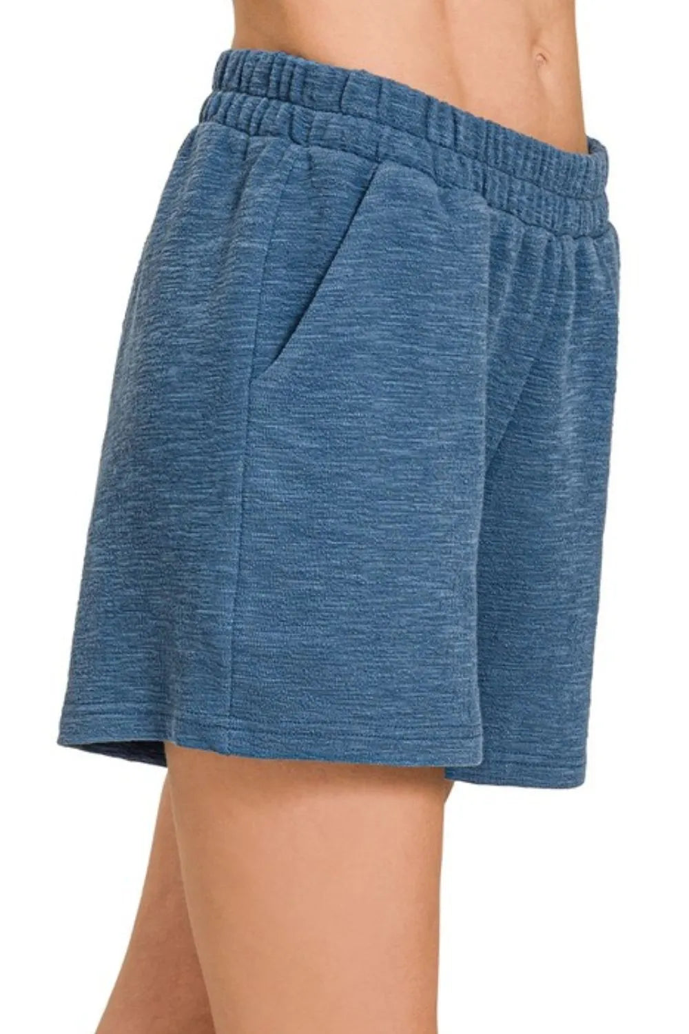 Zenana Cotton Slub Shorts OutfitFlow