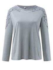 Outfit Flow - Full Size Cutout Round Neck Long Sleeve T-Shirt