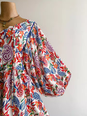 Plus Size Boho Floral Print Button-Down Romper OutfitFlow