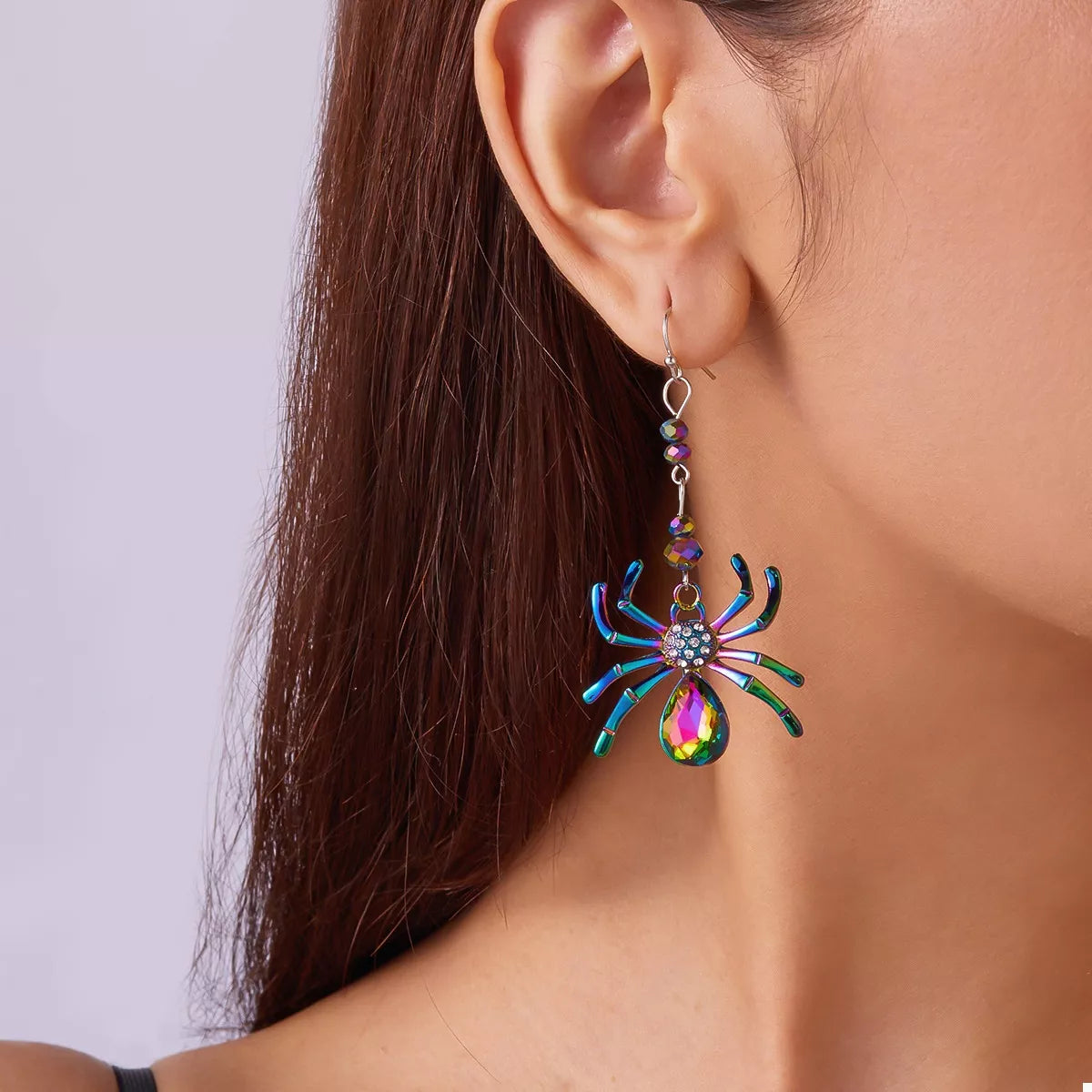 Colorful Spider Drop Earrings OutfitFlow