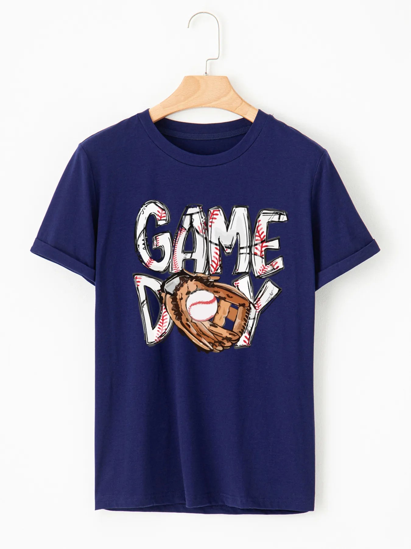 GAME DAY Graphic Short Sleeve T Shirt OutfitFlow