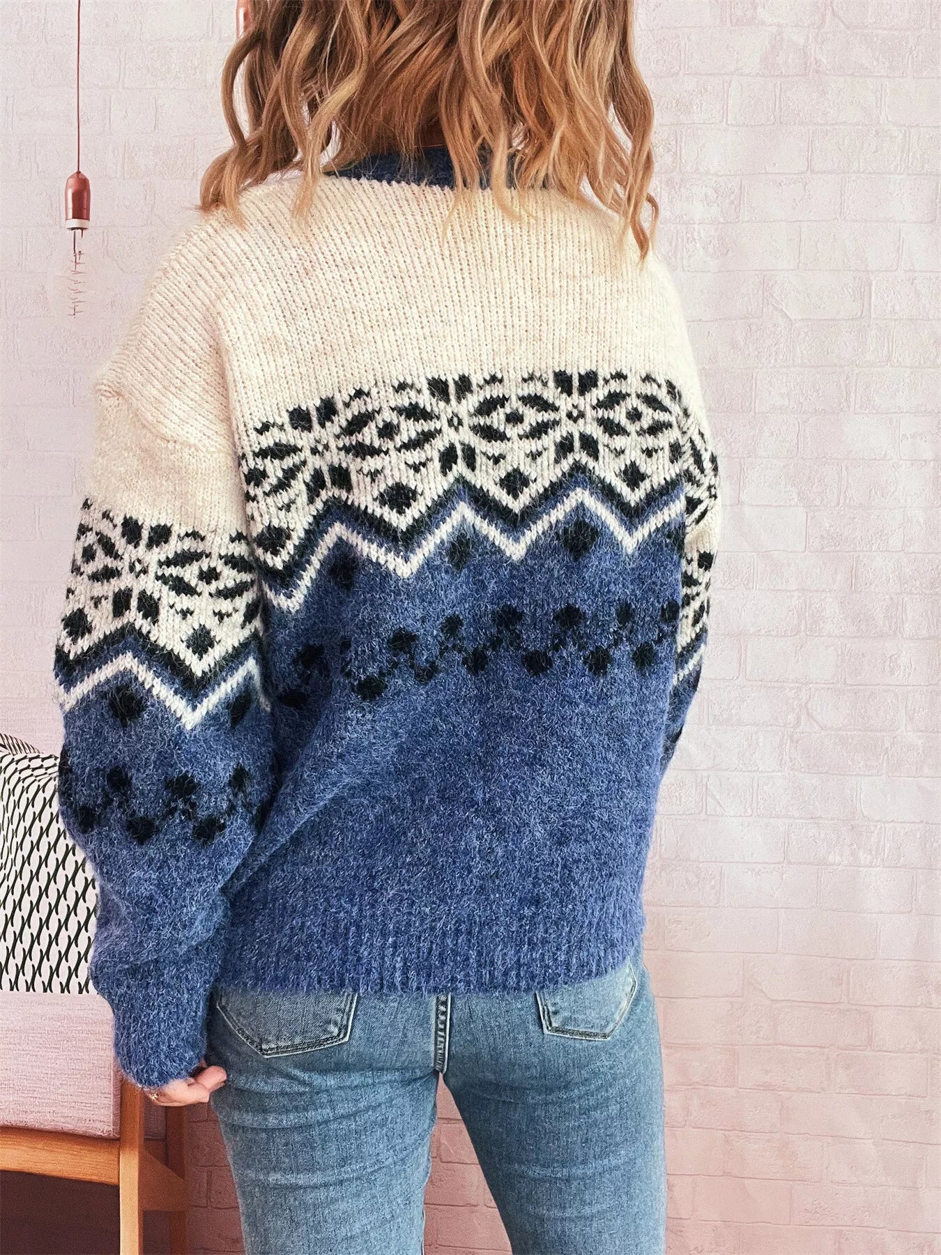 Christmas Button Up Drop Shoulder Cardigan OutfitFlow