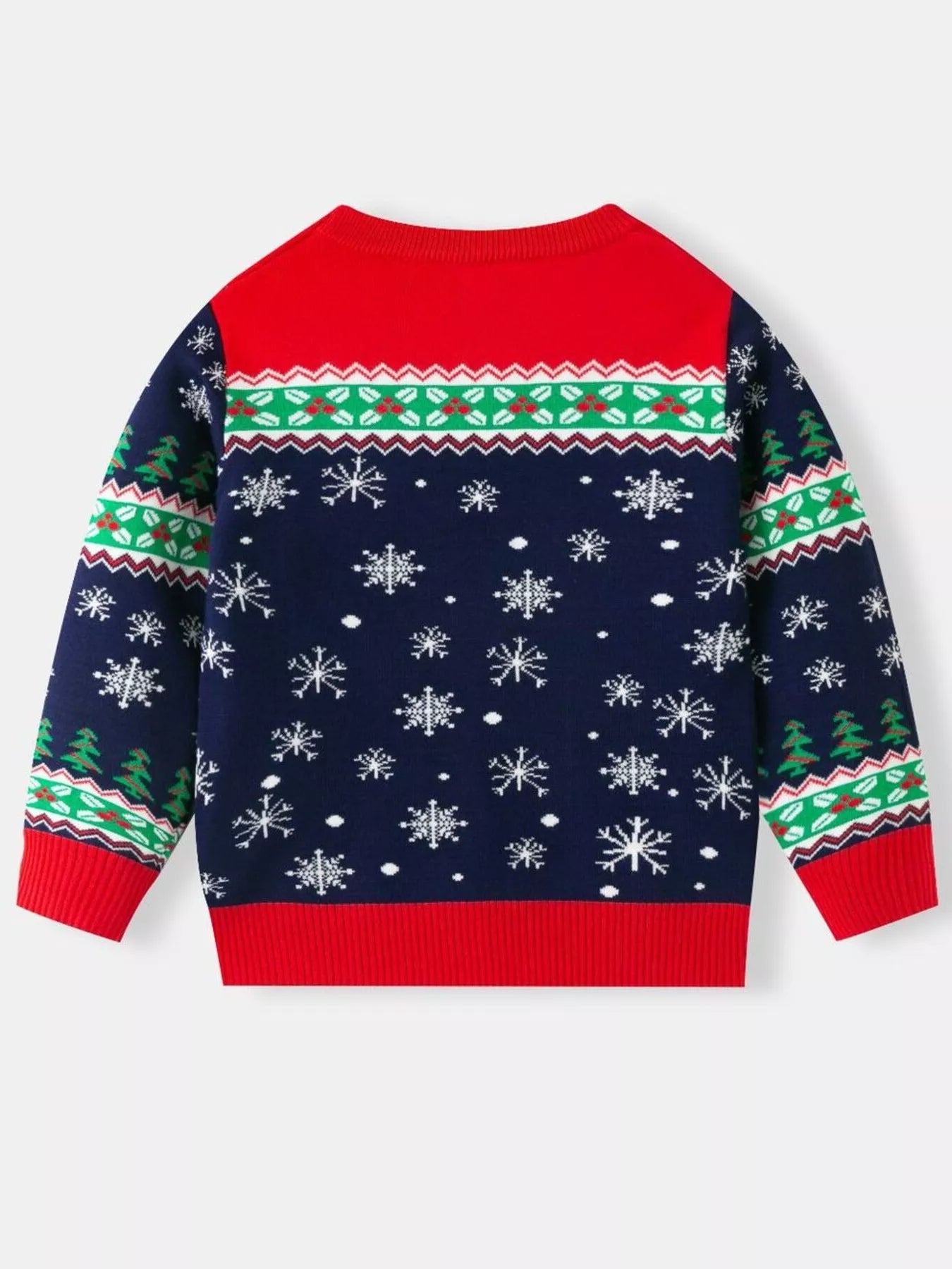 Children's Christmas Tree Round Neck Sweater OutfitFlow