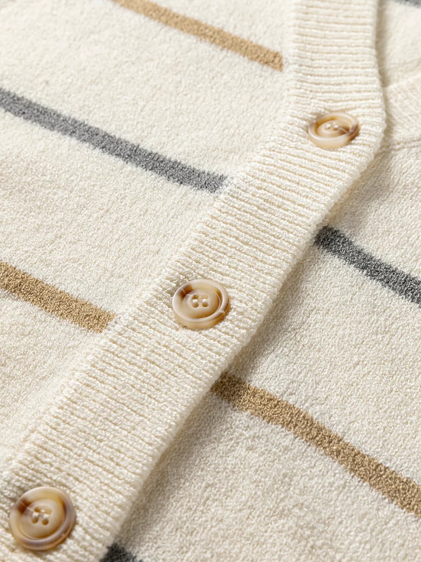 Striped Button-Down Sweater Vest OutfitFlow