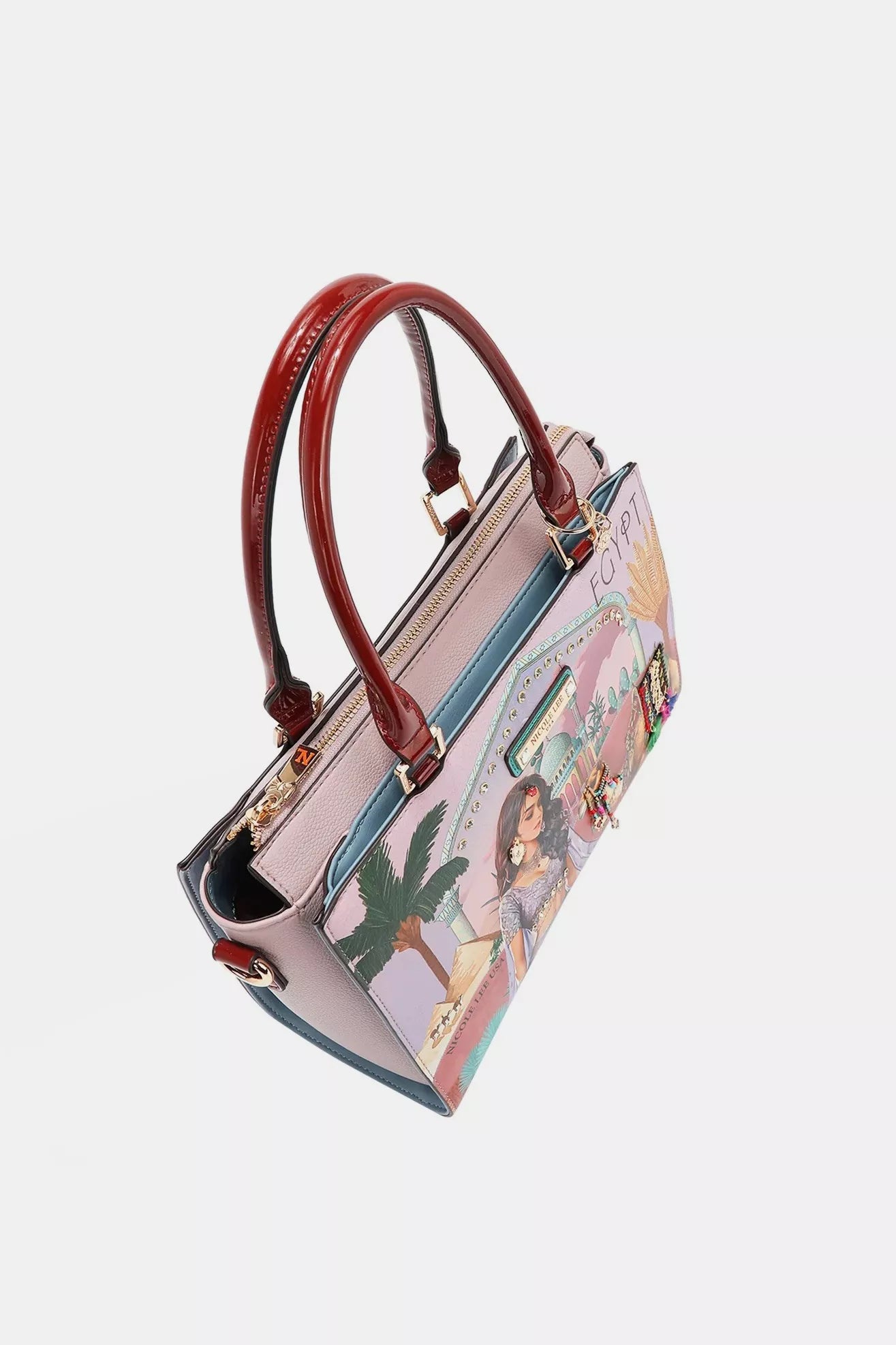 Nicole Lee USA Queen Cleopatra Tote Bag OutfitFlow