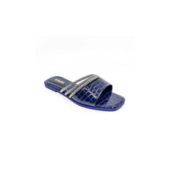 Open Toe Flats Sandals Indigo OutfitFlow