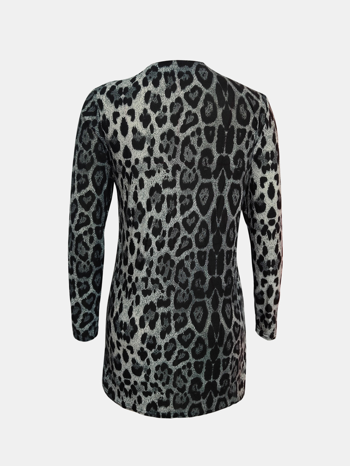 Leopard Button Up Long Sleeve Cardigan