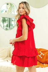 Sequins Baseball Patch Gameday Dress OutfitFlow