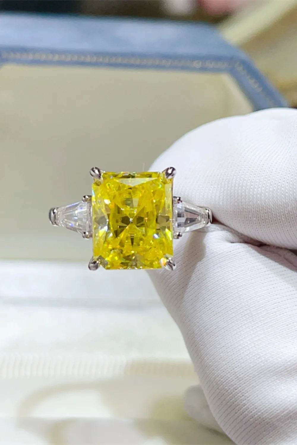 5 Carat Moissanite 925 Sterling Silver Ring OutfitFlow