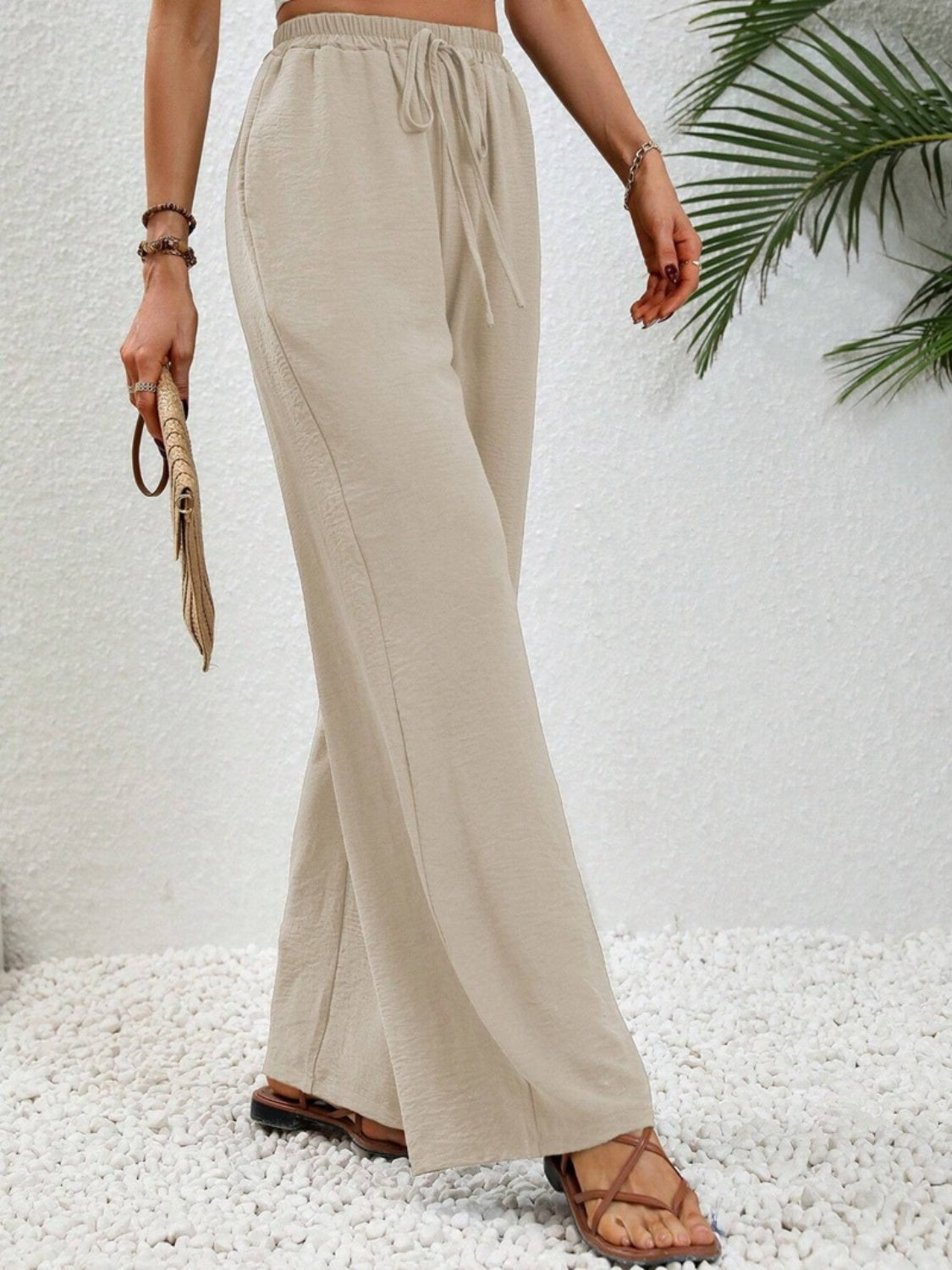 Outfit Flow - Wide Leg Drawstring Pants