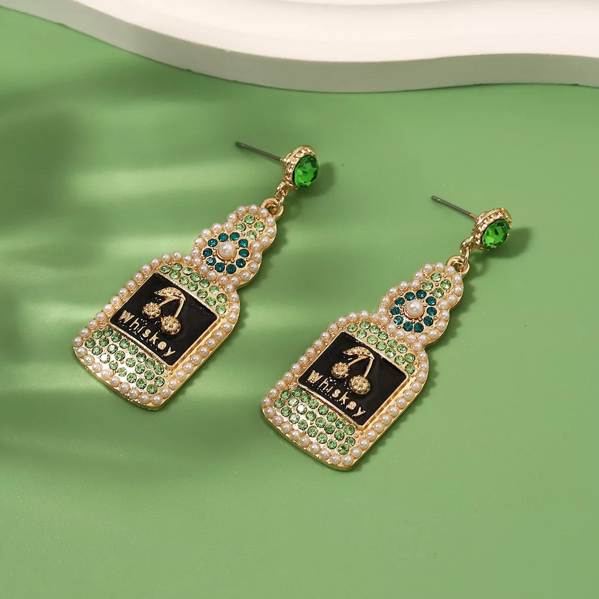 Whiskey Bottle Dangle Earrings OutfitFlow