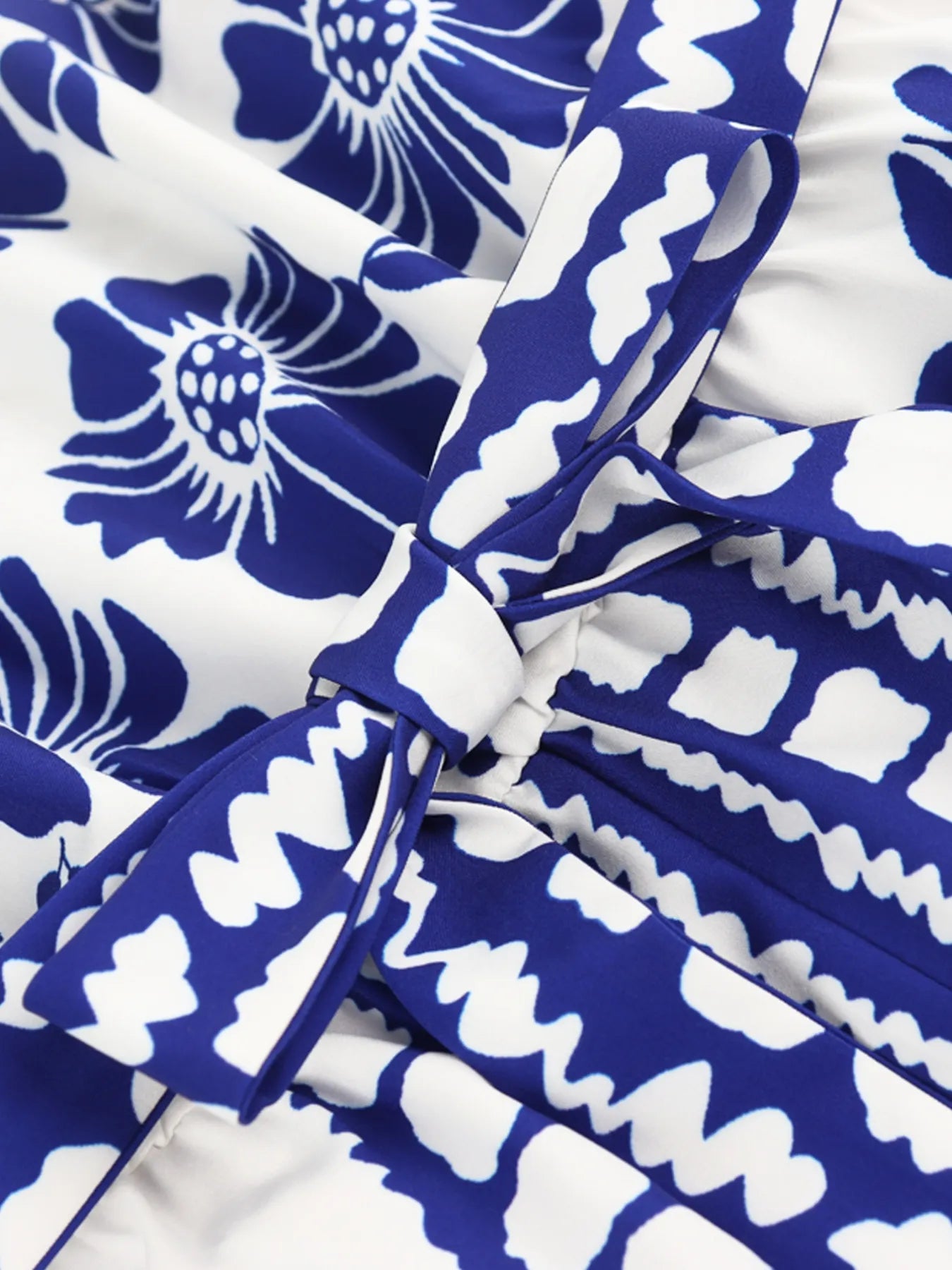 Printed Tube Tie Waist Romper OutfitFlow