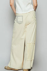 POL Raw Hem Star Patch Wide leg Pants OutfitFlow